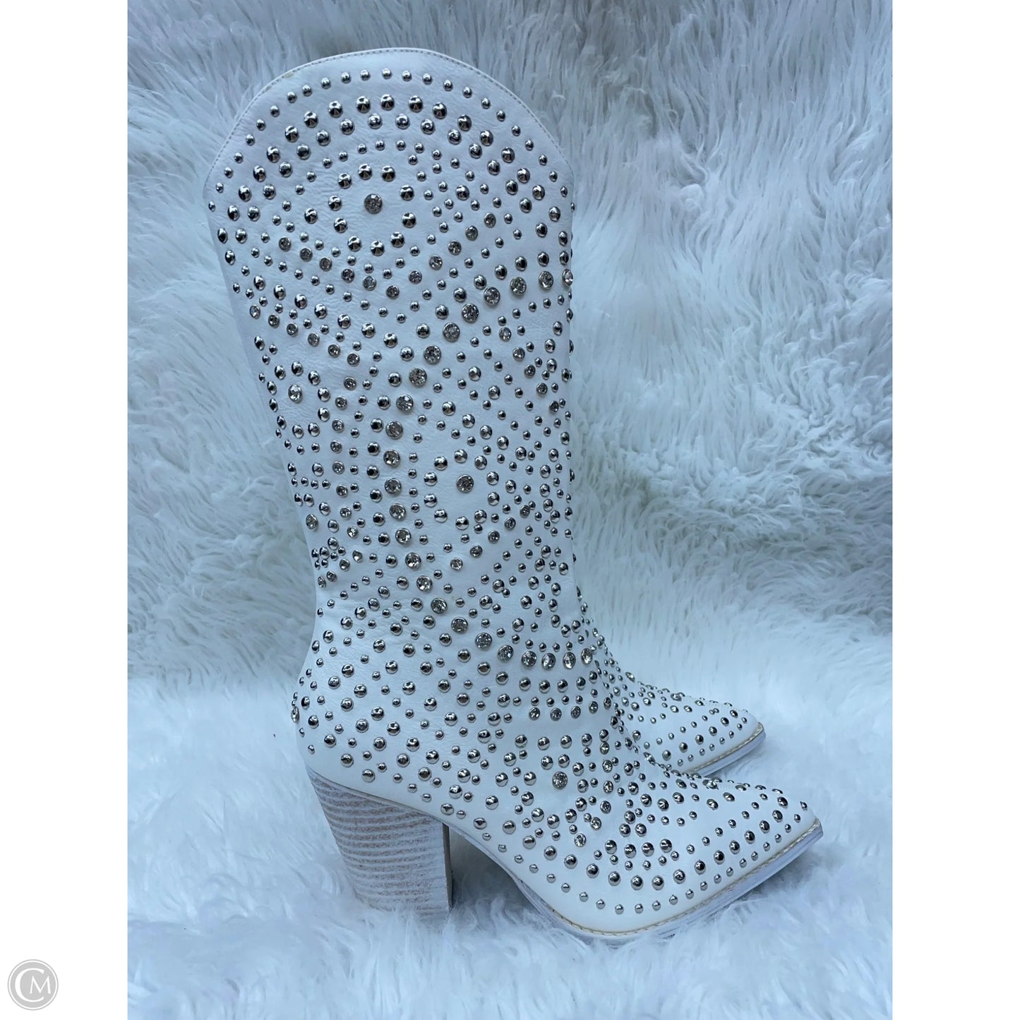 Boots Western By Corkys In White, Size: 9