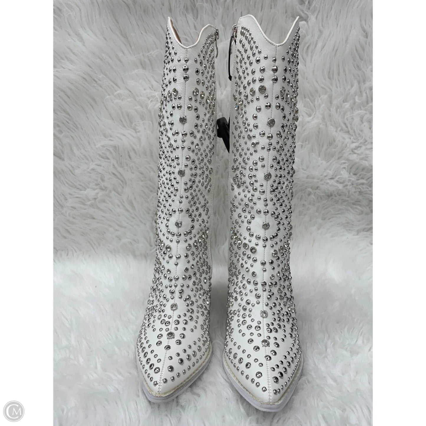 Boots Western By Corkys In White, Size: 6