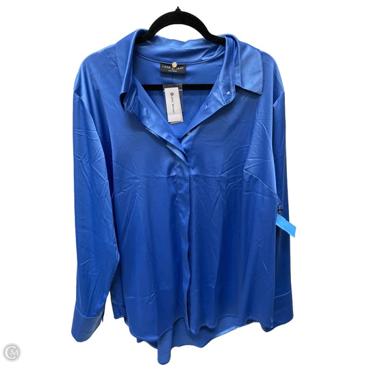 Tunic Long Sleeve By Lane Bryant In Blue, Size: 3x