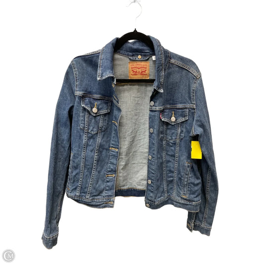 Jacket Denim By Levis In Blue Denim, Size: L
