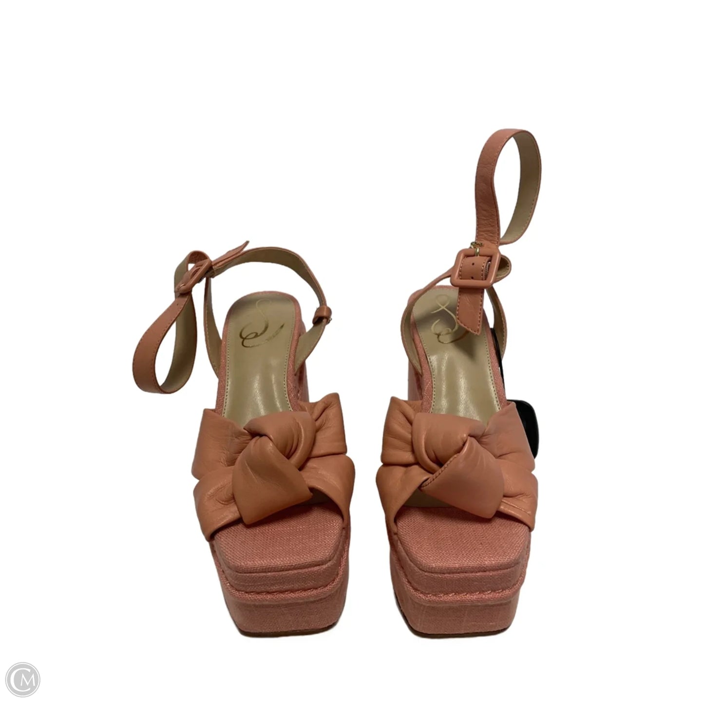 Sandals Heels Platform By Sam Edelman In Peach, Size: 6