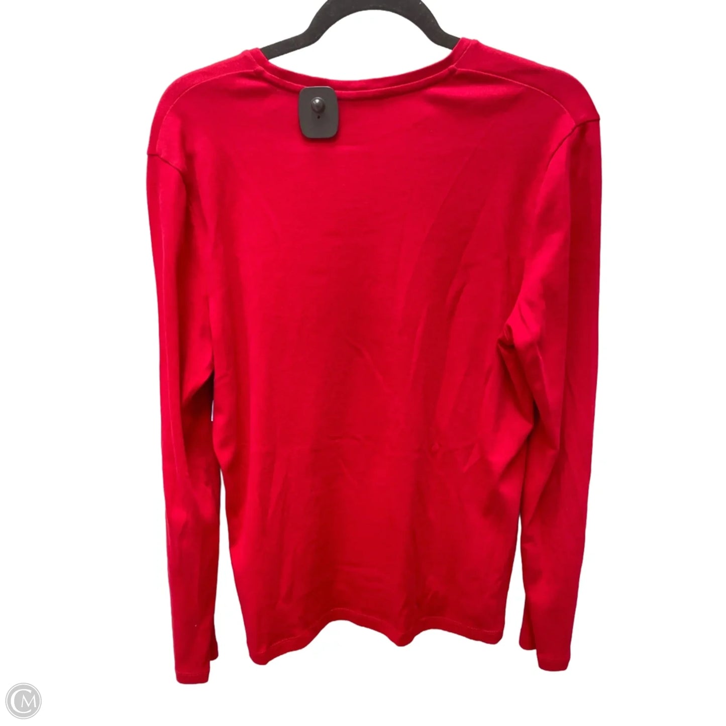 Top Long Sleeve Basic By Jones New York In Red, Size: Xl