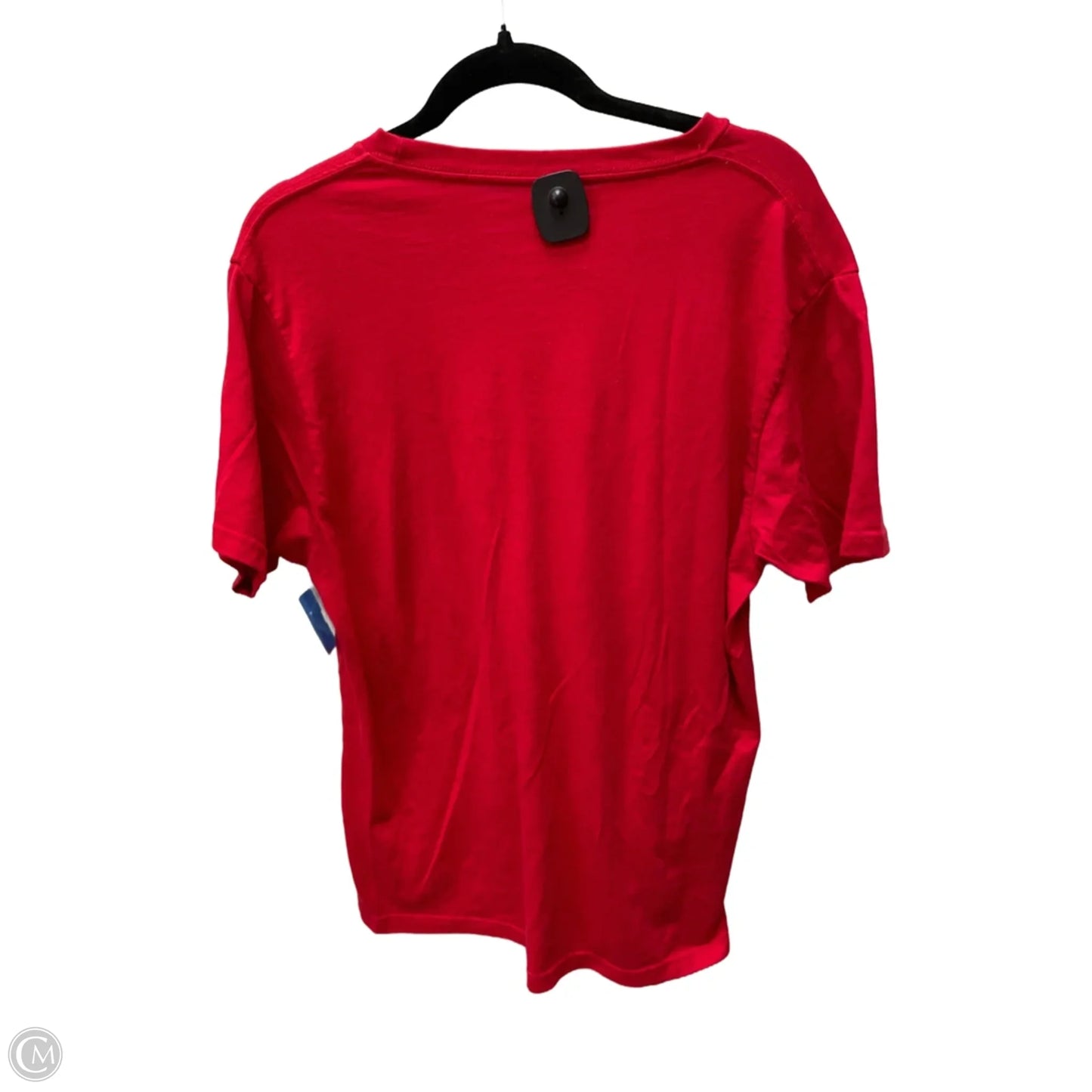 Top Short Sleeve By Holiday Time In Red, Size: L