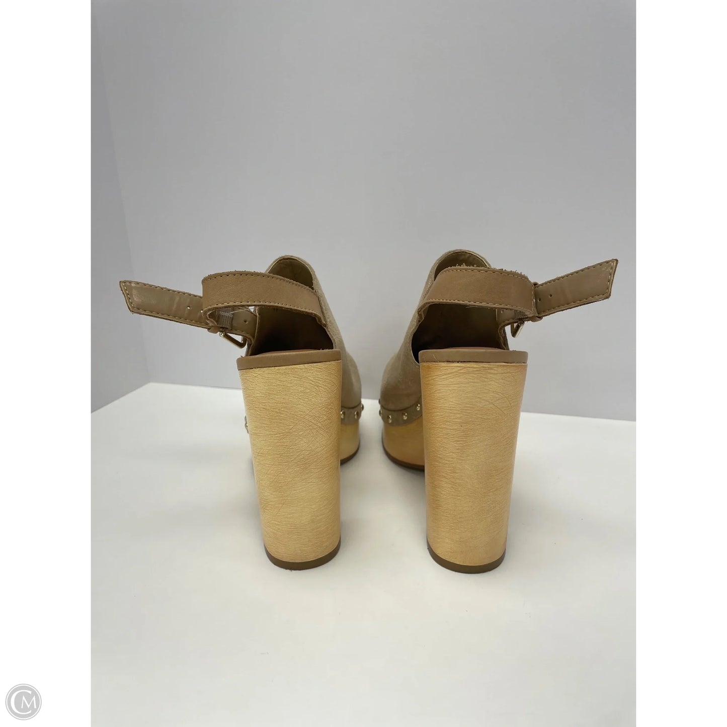 Shoes Heels Block By Vince Camuto In Tan, Size: 6