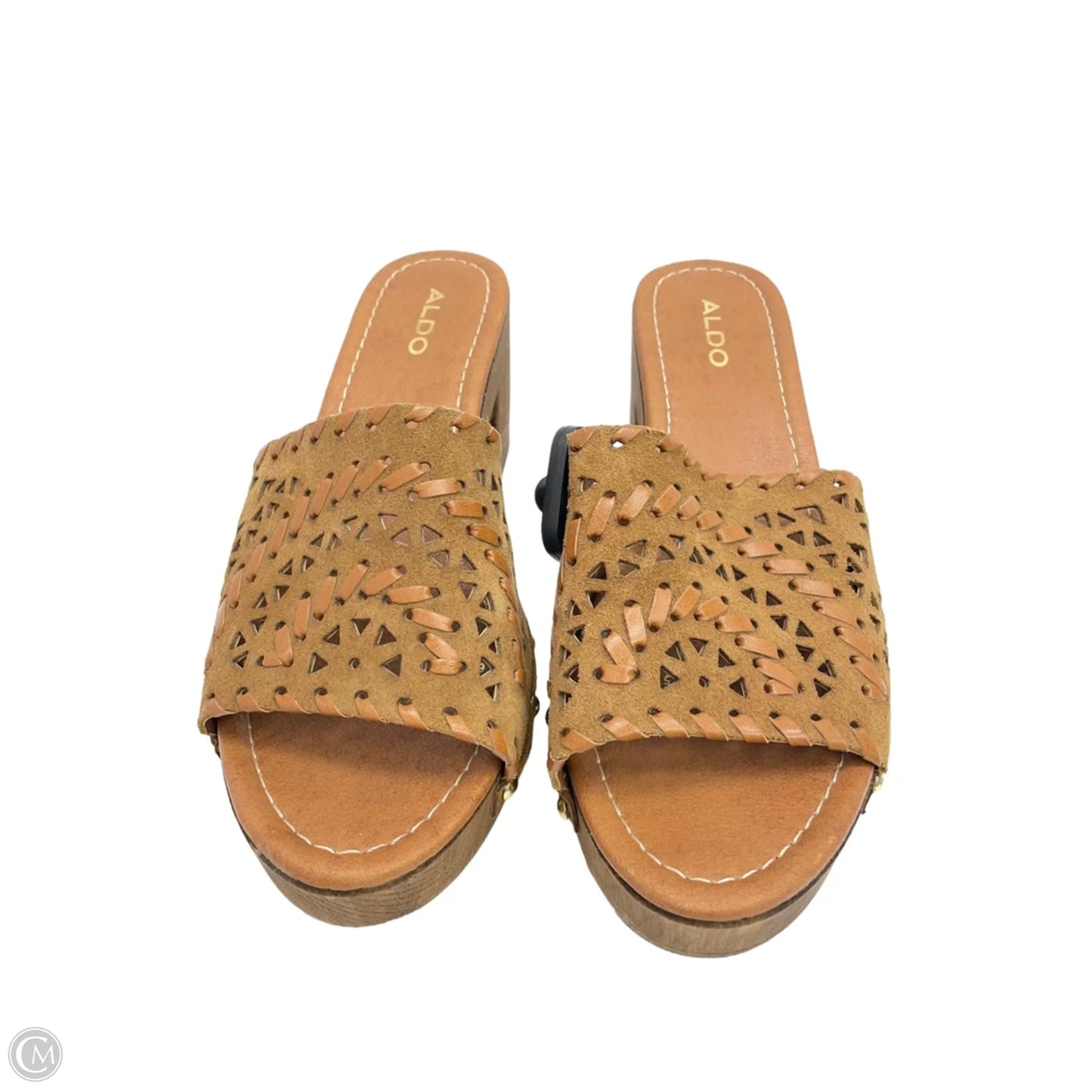 Shoes Heels Block By Aldo In Brown, Size: 6.5