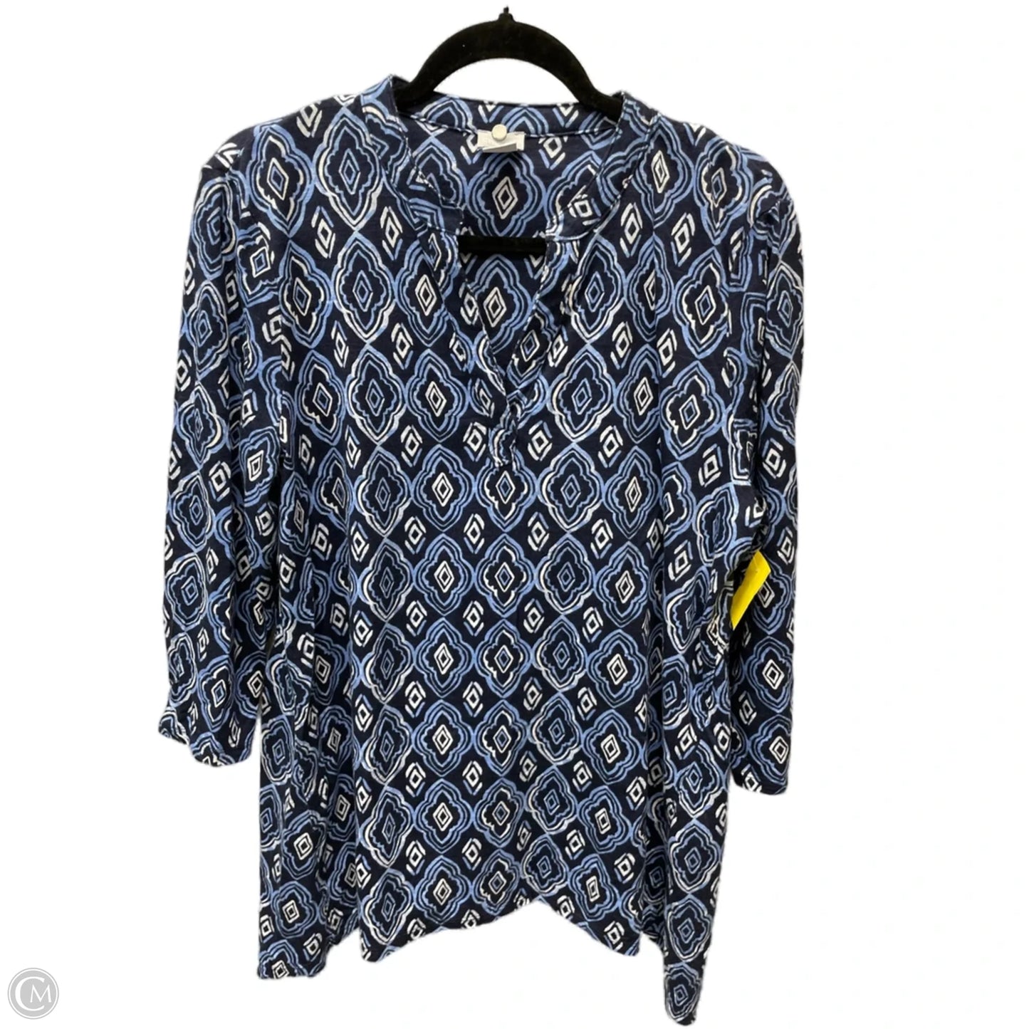 Top Long Sleeve By Chicos In Multi-colored, Size: L