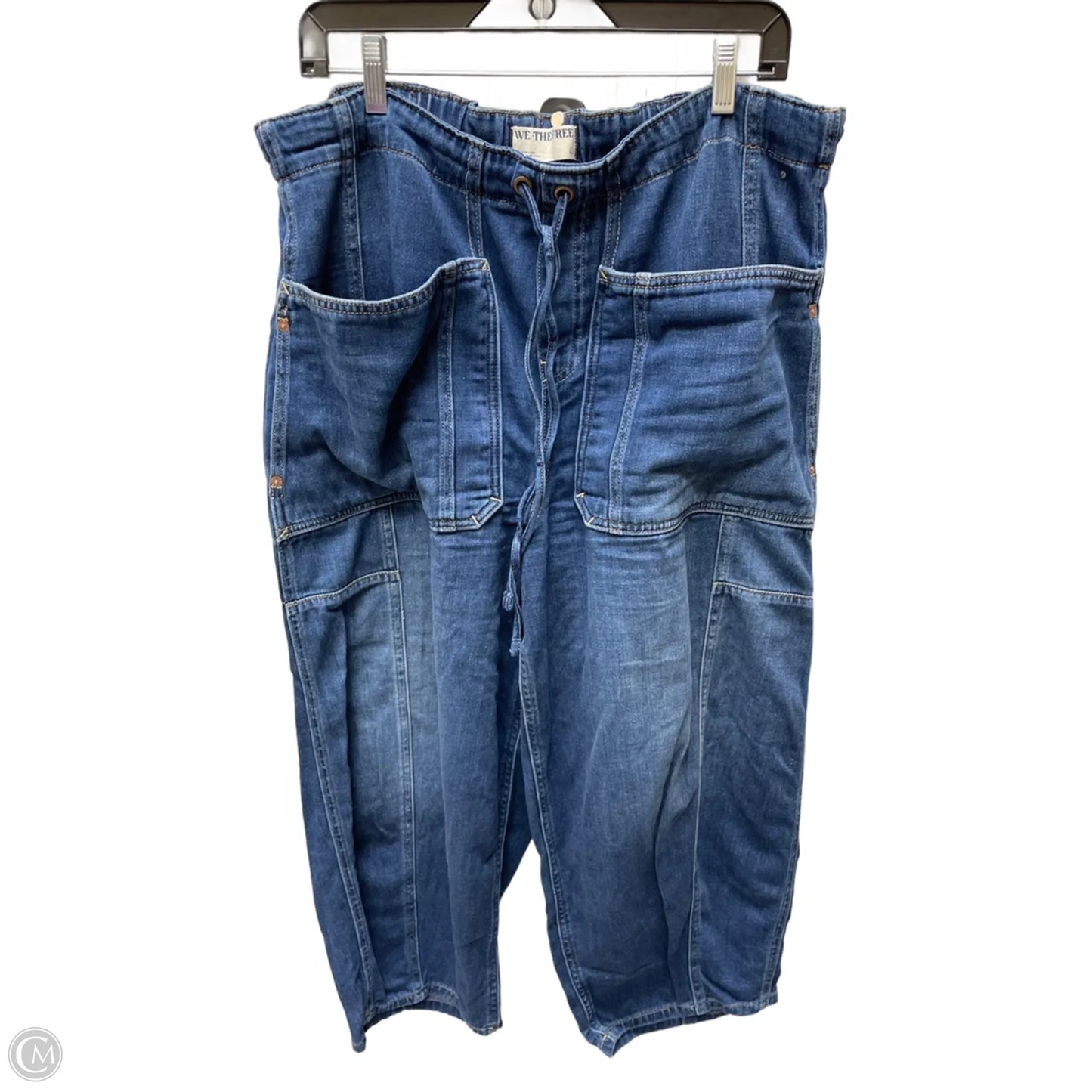 Jeans Wide Leg By We The Free In Blue Denim, Size: 12