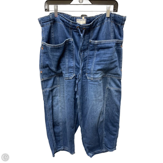 Jeans Wide Leg By We The Free In Blue Denim, Size: 12