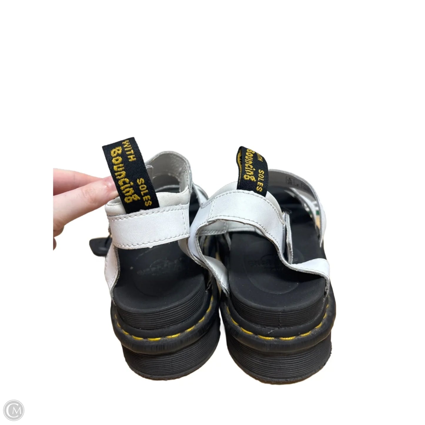 Sandals Heels Platform By Dr Martens In White, Size: 8