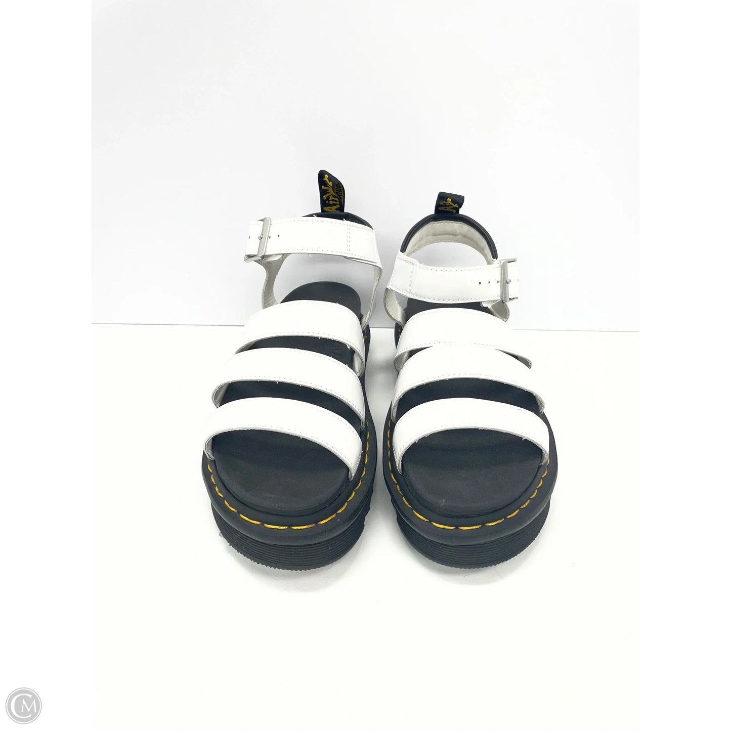 Sandals Heels Platform By Dr Martens In White, Size: 9