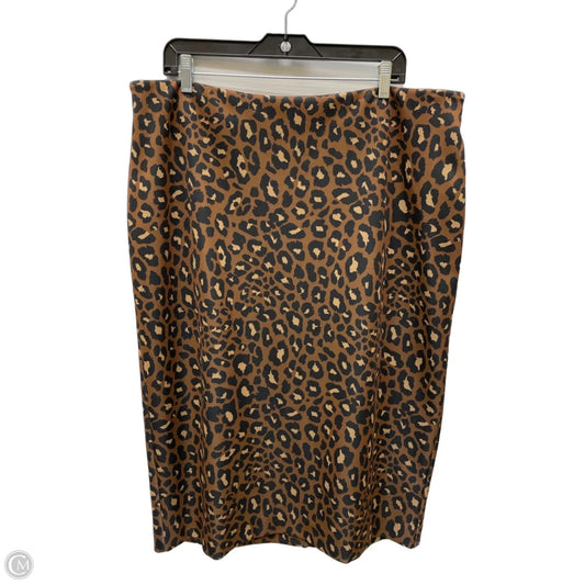 Skirt Mini & Short By Worthington In Animal Print, Size: 18