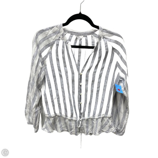 Top Long Sleeve By Rails In Striped Pattern, Size: S
