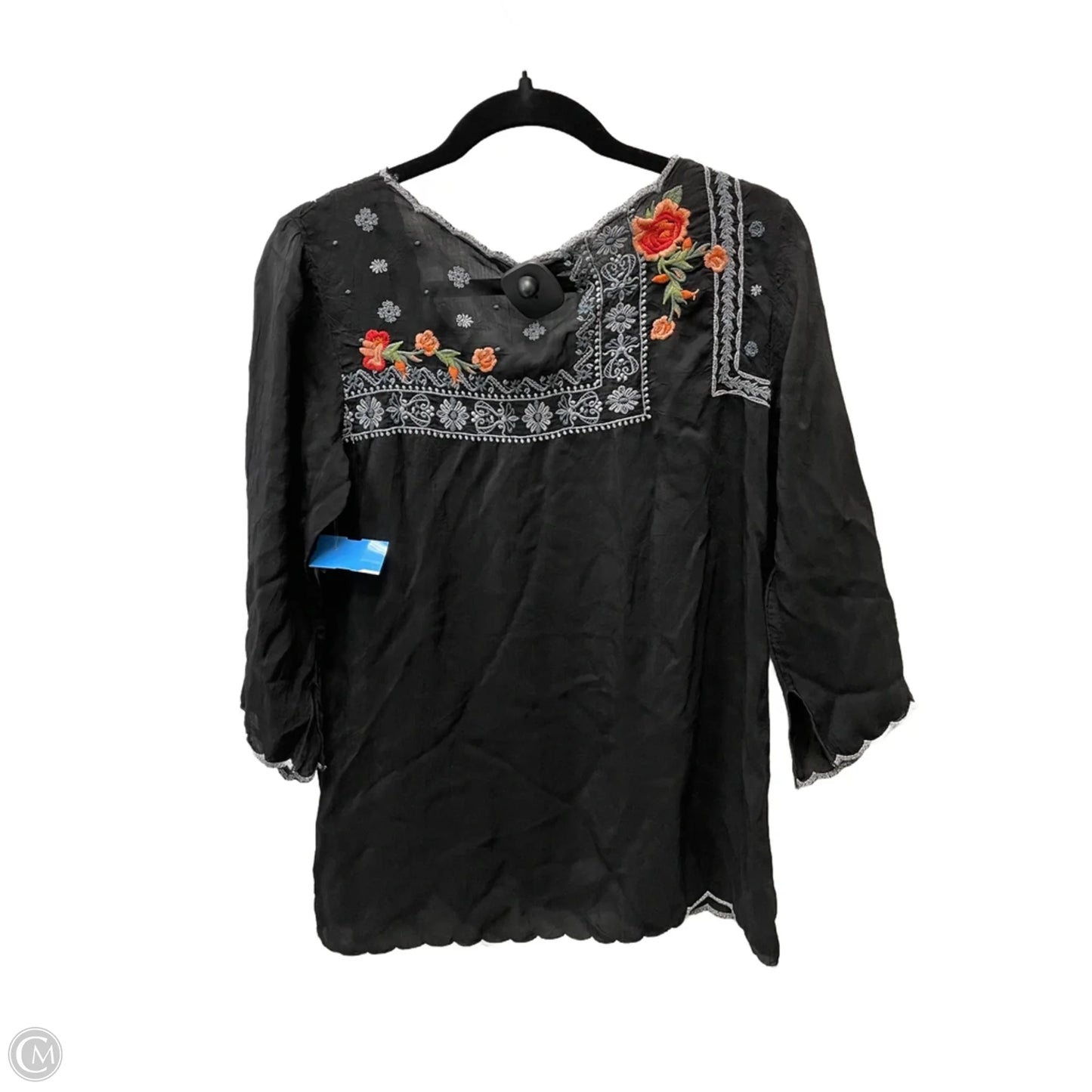 Top Long Sleeve By Johnny Was In Floral Print, Size: S