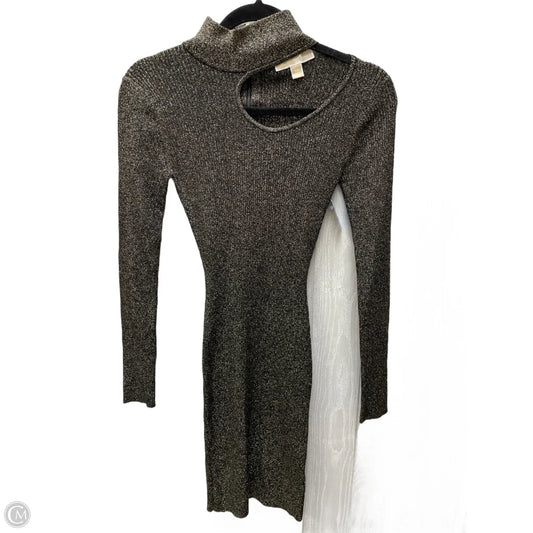 Dress Casual Short By Michael By Michael Kors In Black & Gold, Size: Xs