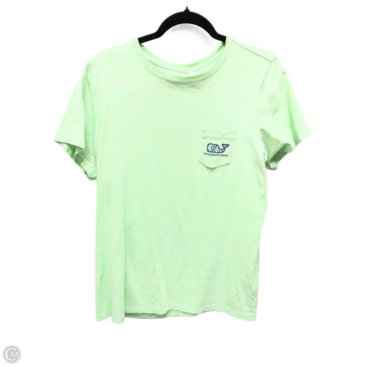 Top Short Sleeve By Vineyard Vines In Green, Size: L