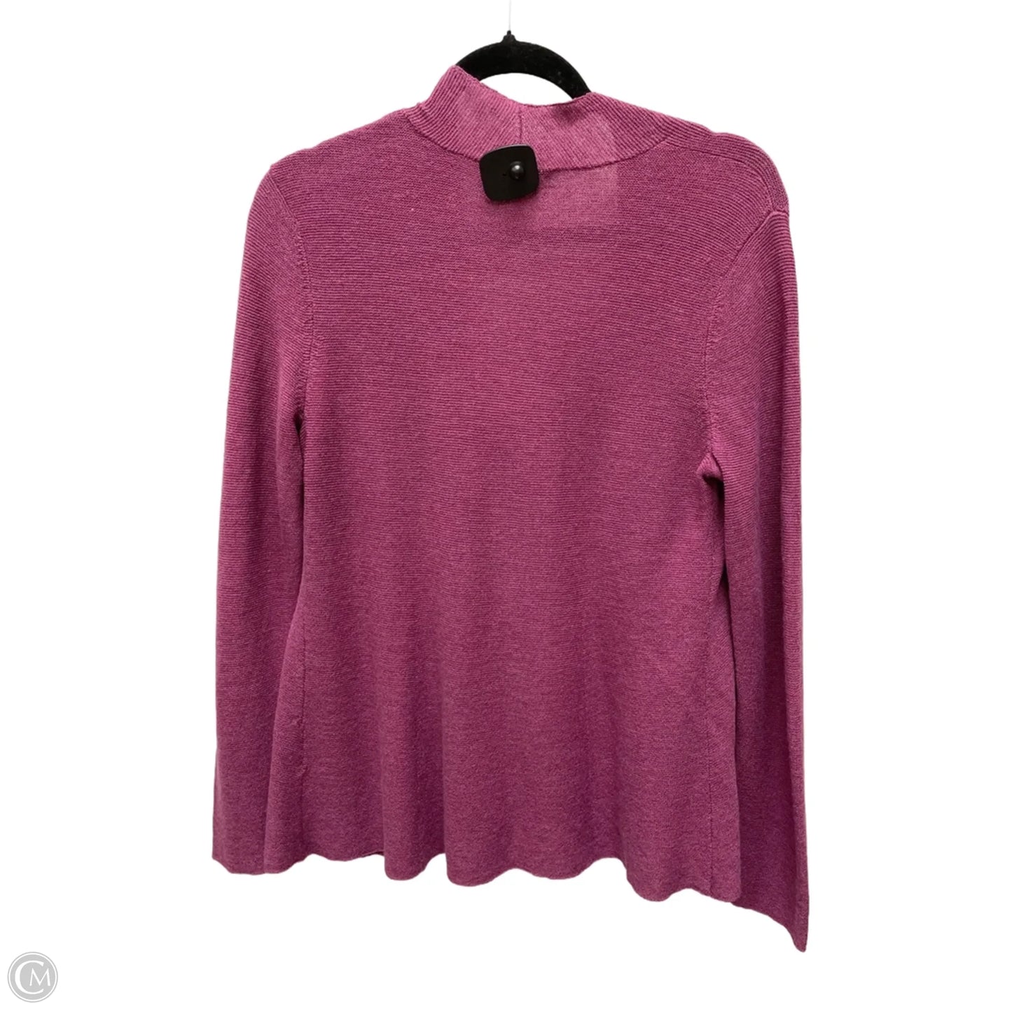 Sweater Cardigan By Eileen Fisher In Purple, Size: S