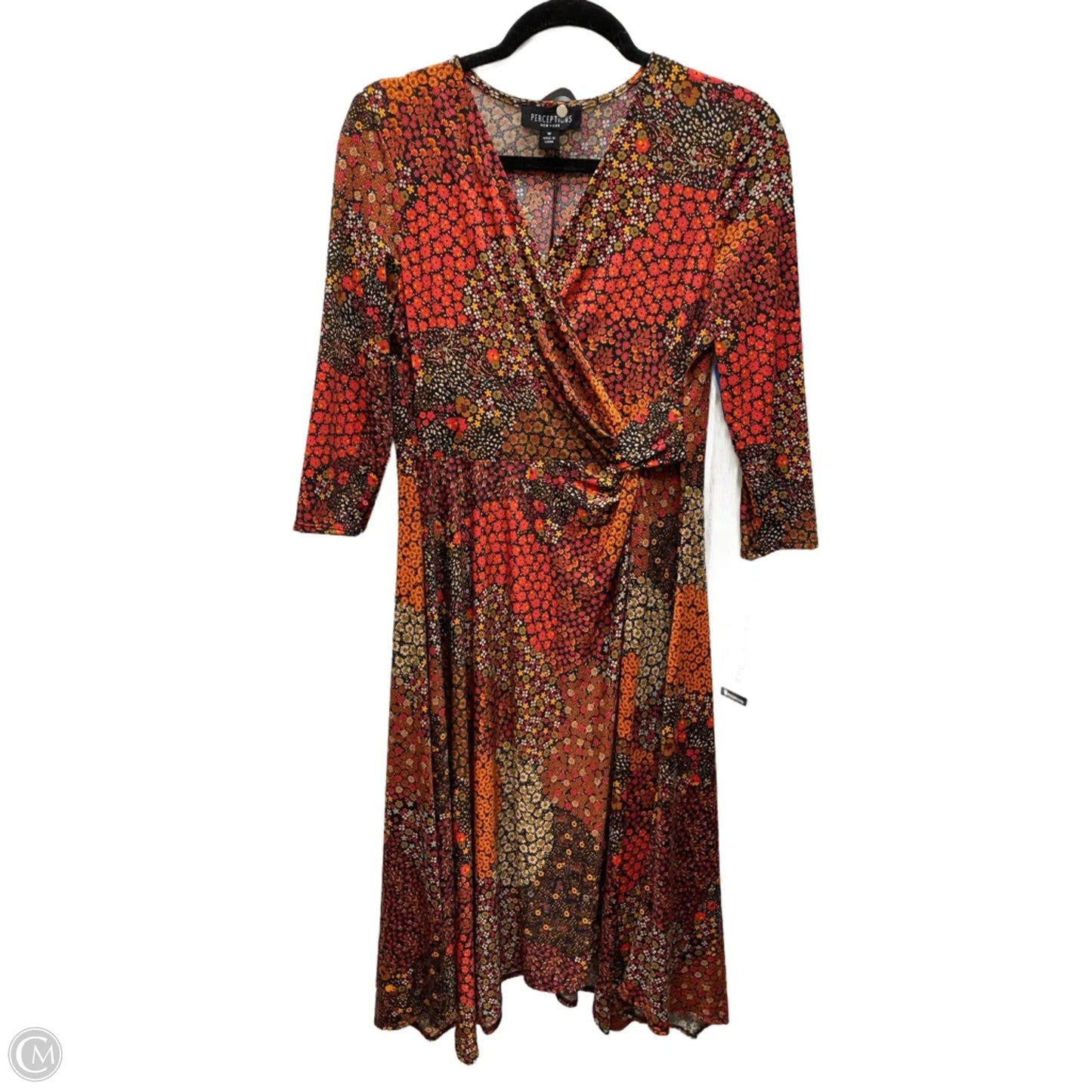 Dress Casual Short By Perceptions In Floral Print, Size: M