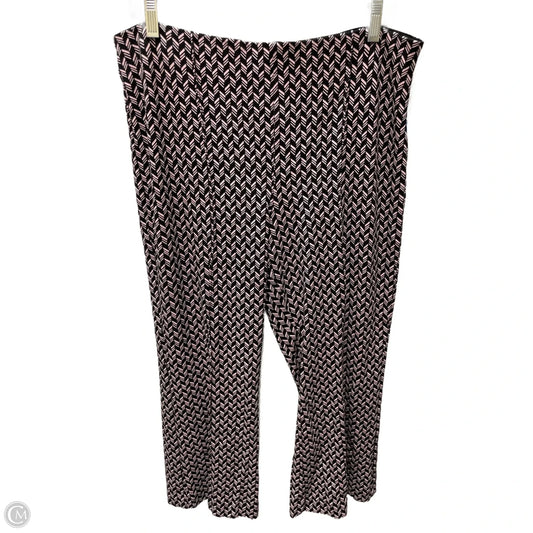 Pants Cropped By Maeve In Geometric Pattern, Size: 16