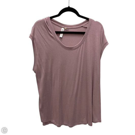 Top Sleeveless By Athleta In Purple, Size: 1x