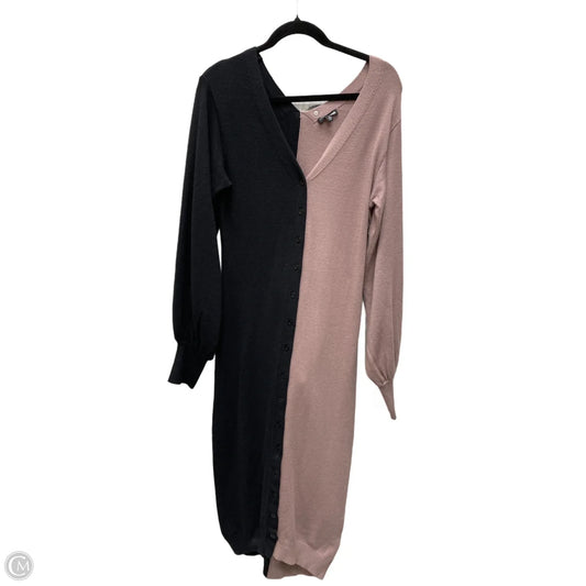 Dress Sweater By Fashion Nova In Black & Brown, Size: 1x