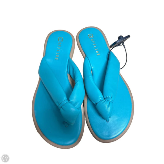 Sandals Flats By Offline By Aerie In Blue, Size: 10