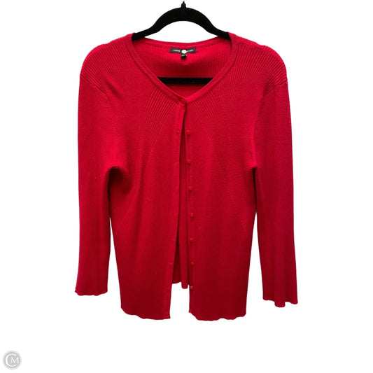 Cardigan By Cable And Gauge In Red, Size: L