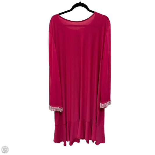 Dress Casual Short By Woman Within In Pink, Size: 4x