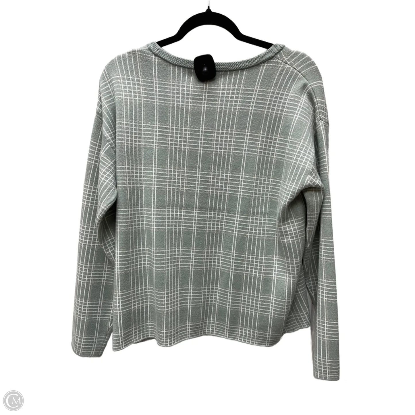 Sweater By Tahari In Plaid Pattern, Size: M