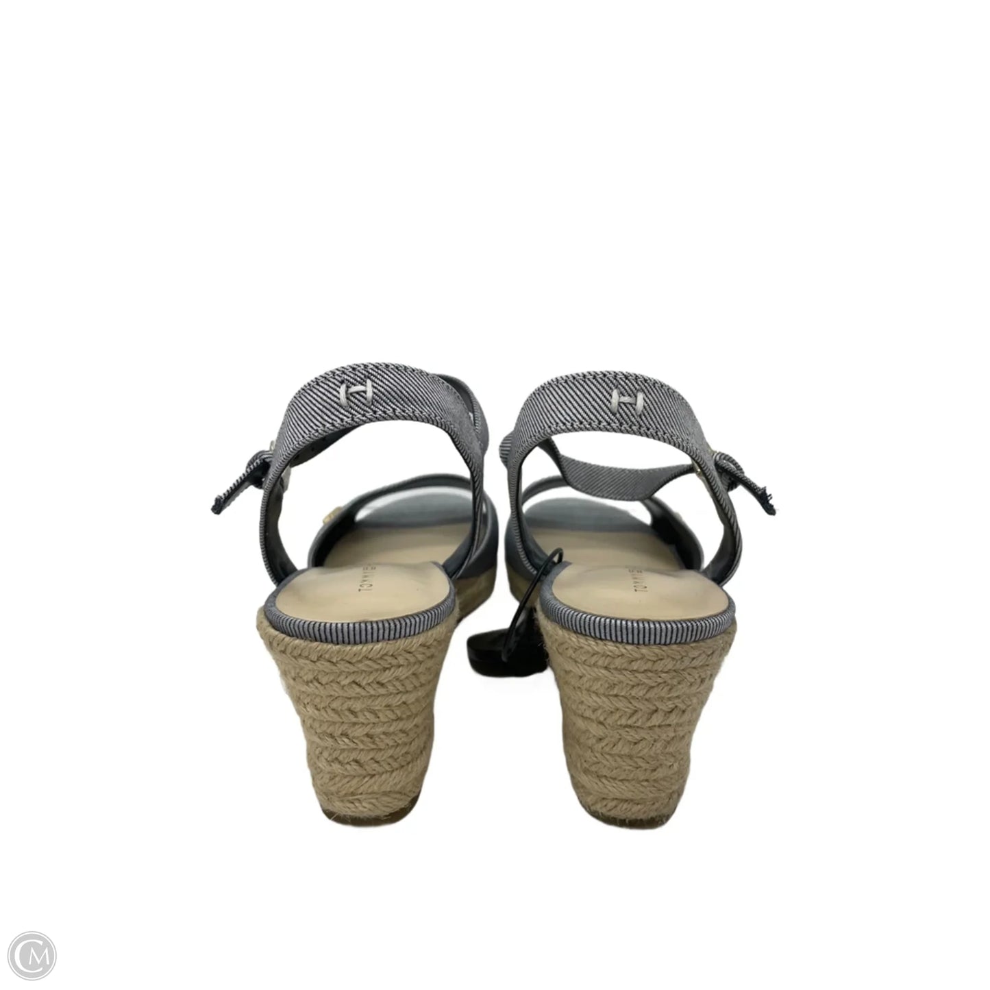 Sandals Heels Wedge By Tommy Hilfiger In Striped Pattern, Size: 9