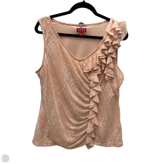 Top Sleeveless By Elle In Polkadot Pattern, Size: Xl