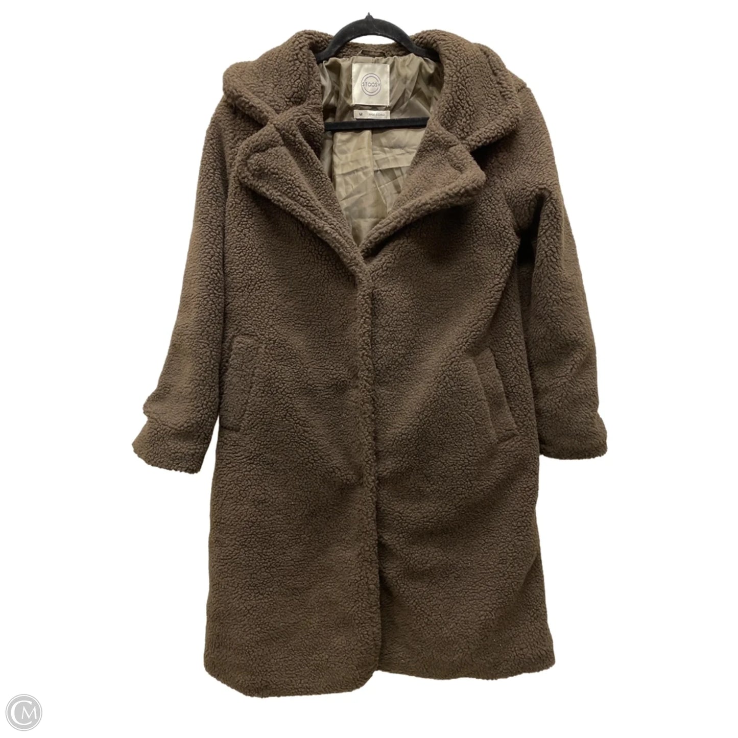 Coat Faux Fur & Sherpa By Stoosh In Brown, Size: M
