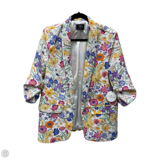 Blazer By Milk & Honey In Floral Print, Size: L