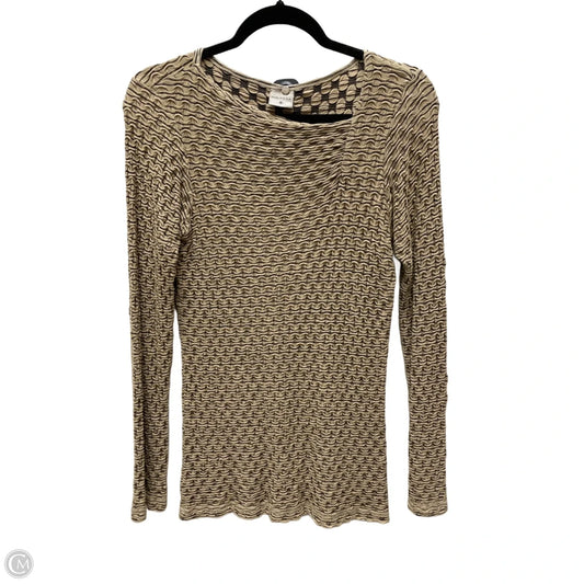 Top Long Sleeve By Clothes Mentor In Black & Brown, Size: S