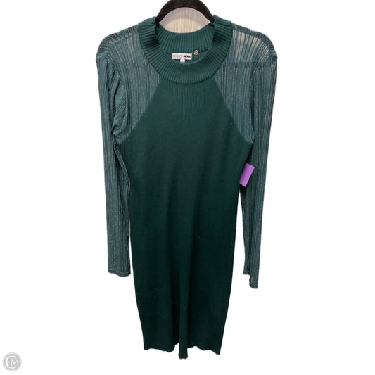Dress Casual Short By Fashion Nova In Green & Silver, Size: 1x