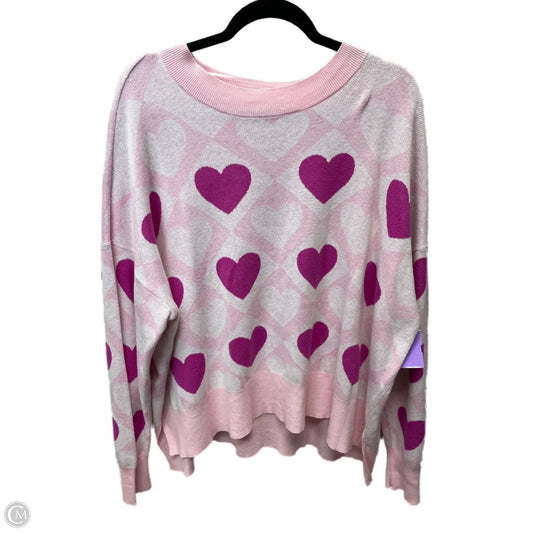 Sweater By Crown And Ivy In Pink, Size: 2x