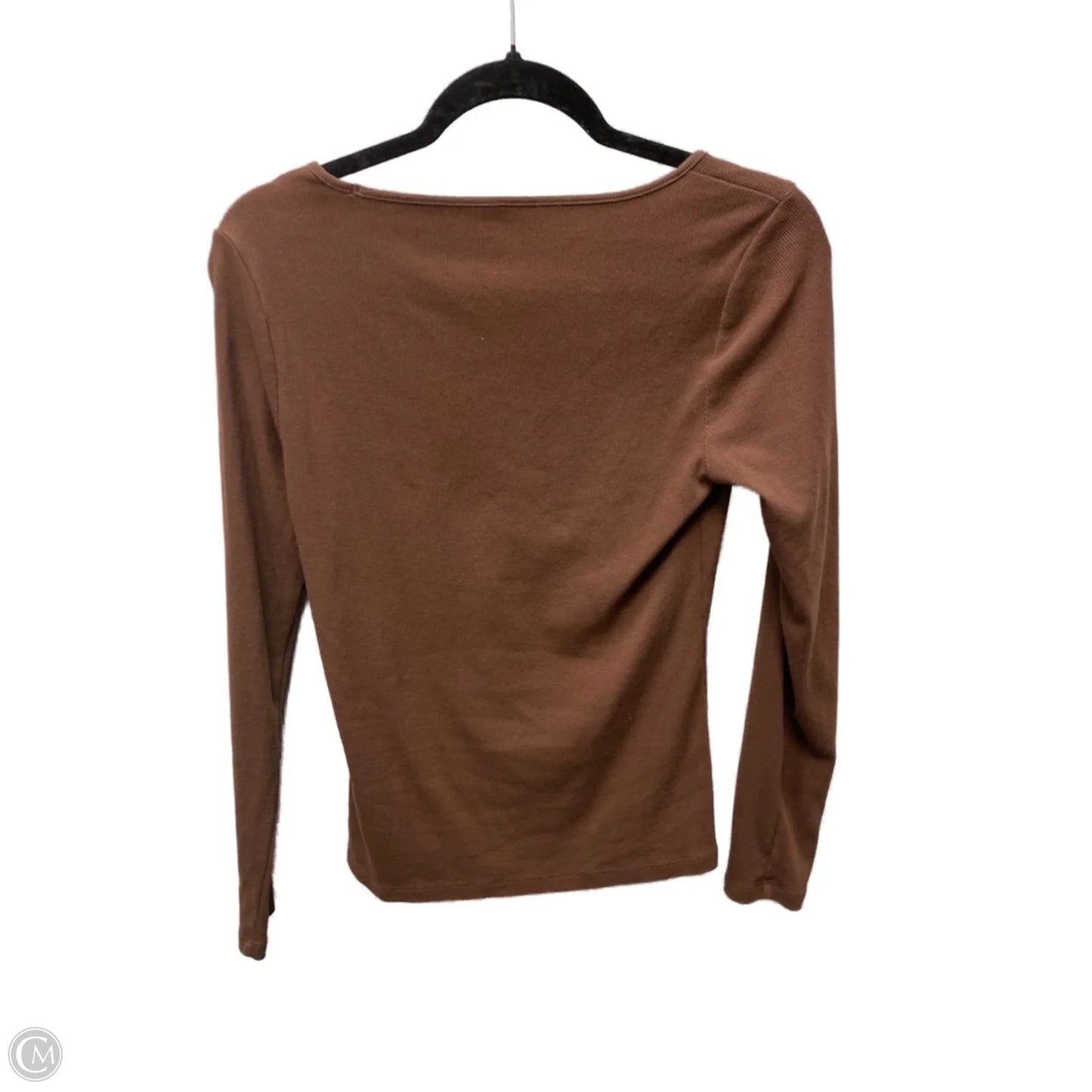 Top Long Sleeve By Old Navy In Brown, Size: M