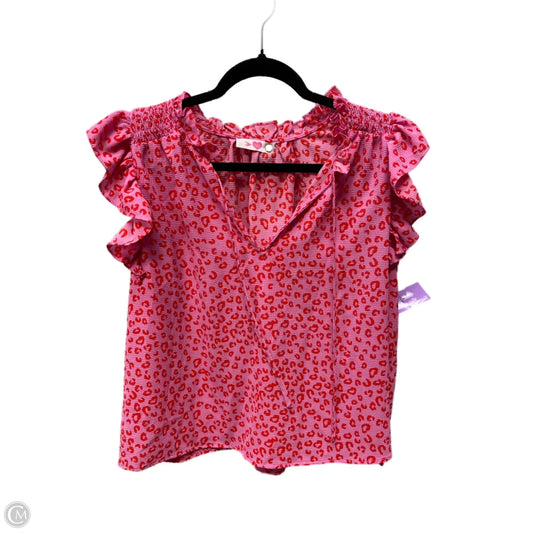 Top Sleeveless By Buddy Love In Animal Print, Size: L