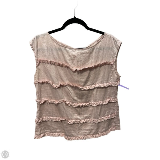 Top Sleeveless By Talbots In Pink, Size: L