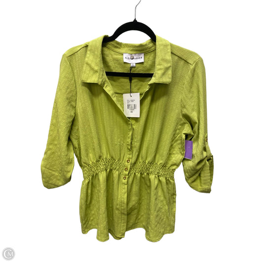 Top 3/4 Sleeve By Clothes Mentor In Green, Size: L