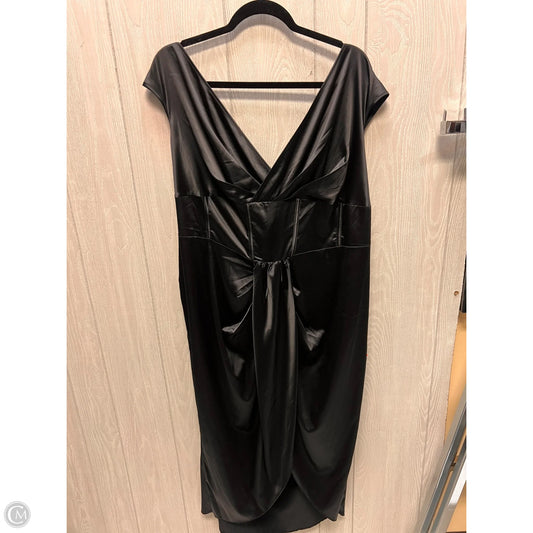 Dress Casual Midi By Asos In Black, Size: 2x