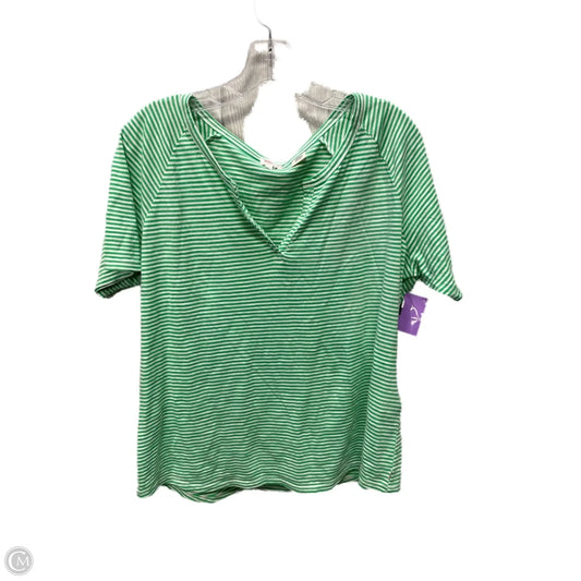 Top Short Sleeve By Levis In Striped Pattern, Size: Xl