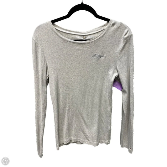 Top Long Sleeve By Tommy Hilfiger In Grey, Size: M