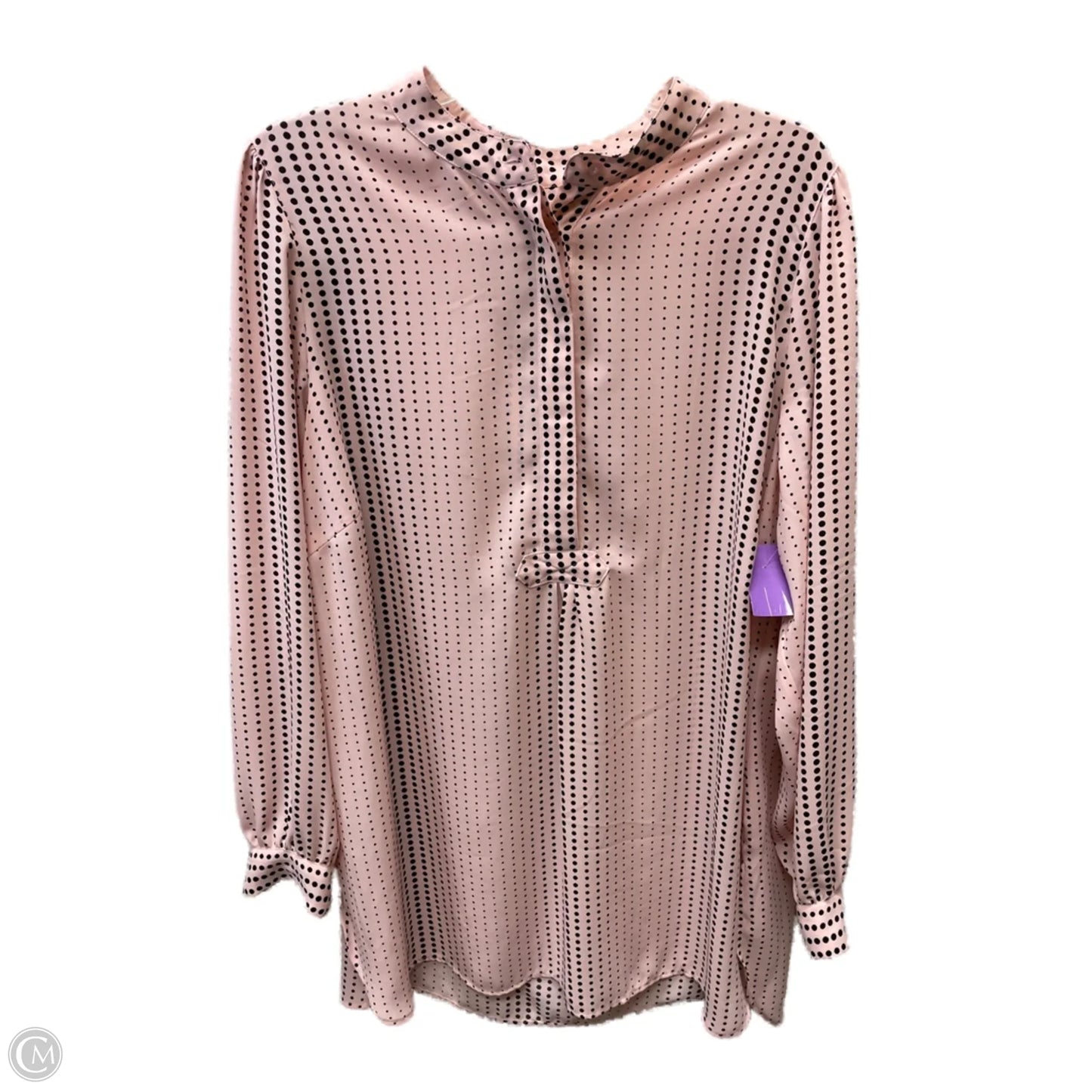 Tunic Long Sleeve By Anne Klein In Polkadot Pattern, Size: 2x