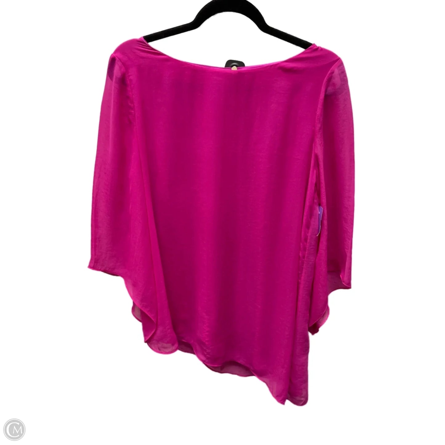 Top Short Sleeve By Chicos In Pink, Size: Mp