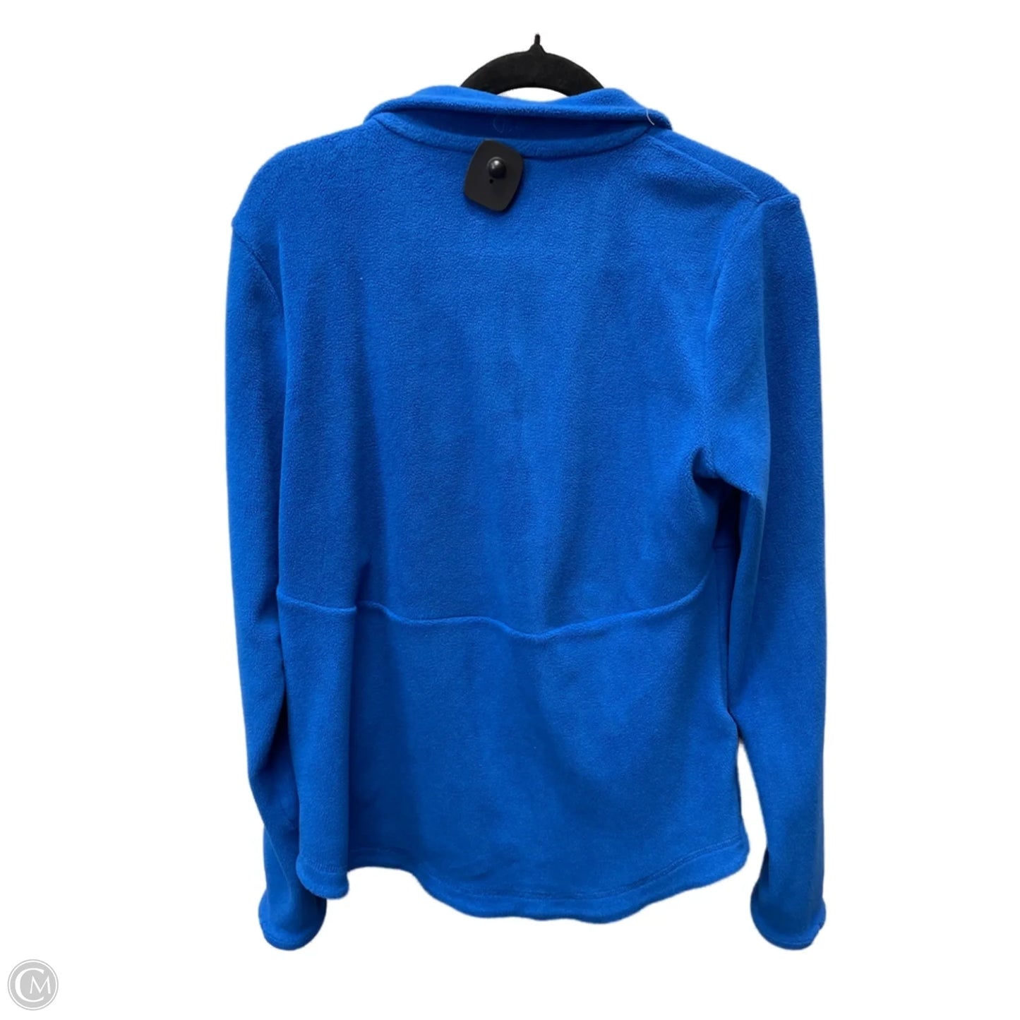Jacket Fleece By Talbots In Blue, Size: M