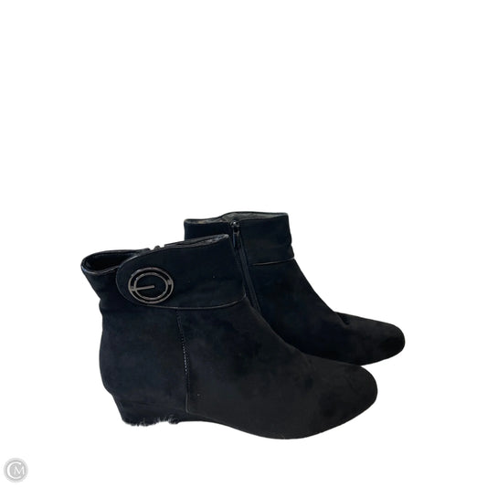 Boots Ankle Heels By Impo In Black, Size: 10