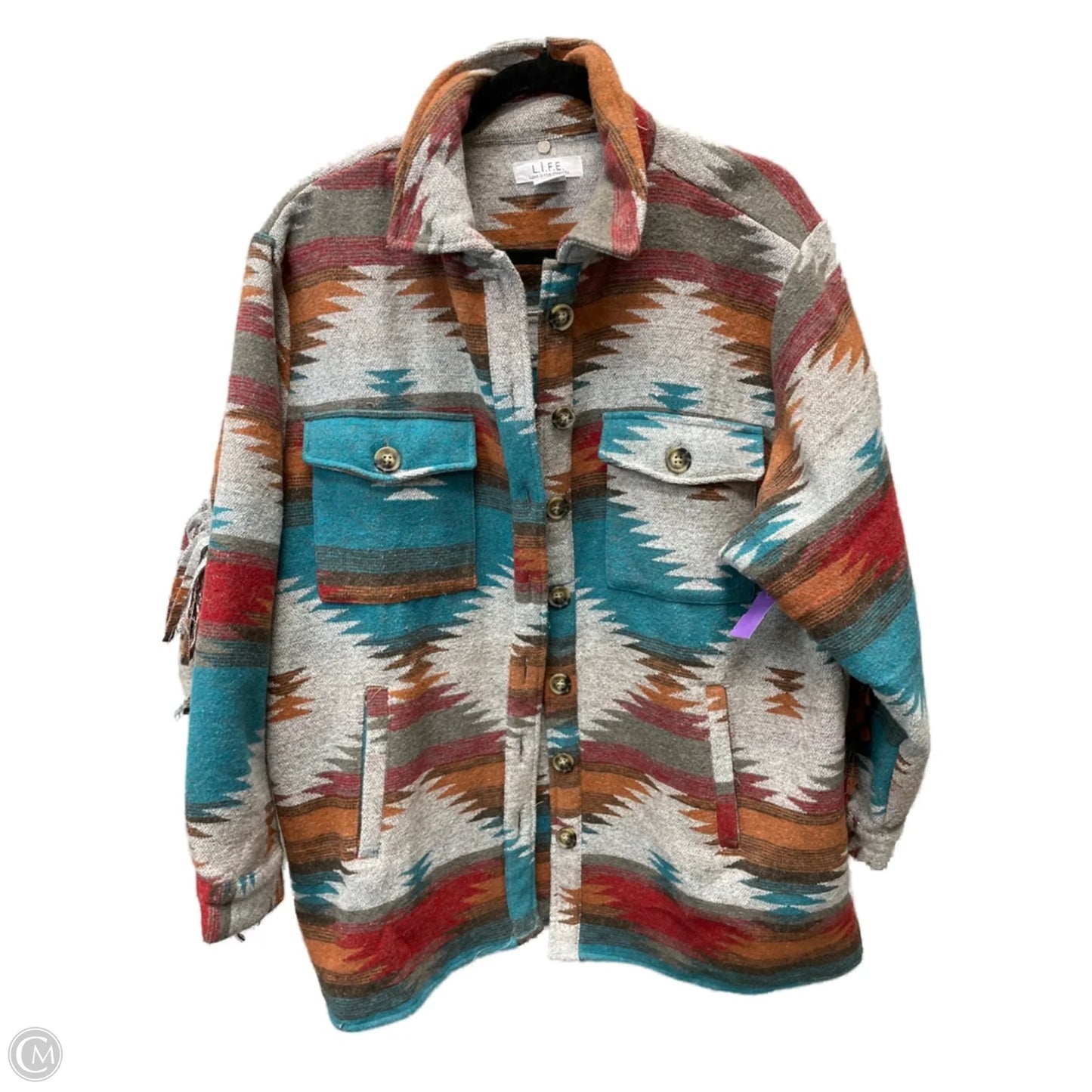 Jacket Other By Clothes Mentor In Multi-colored, Size: Xl