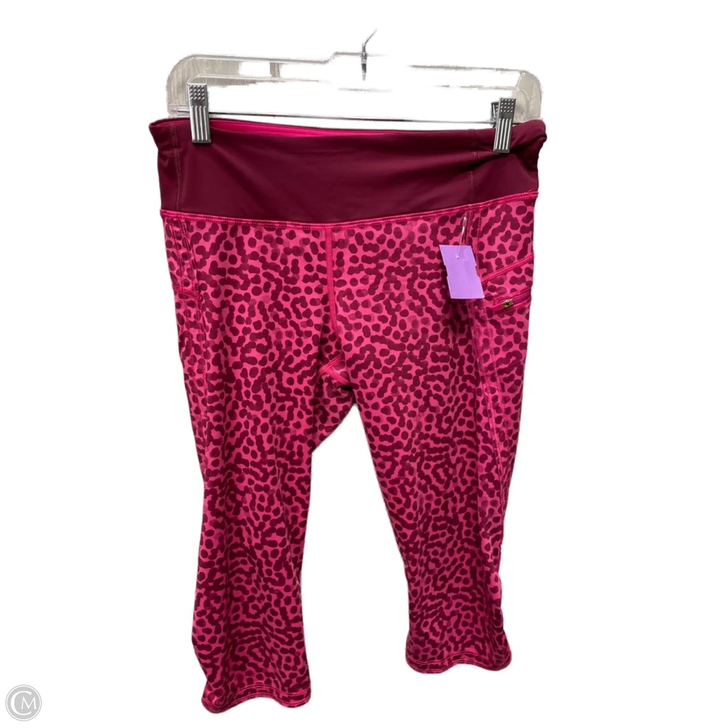 Athletic Leggings Capris By Lululemon In Pink & Purple, Size: 8