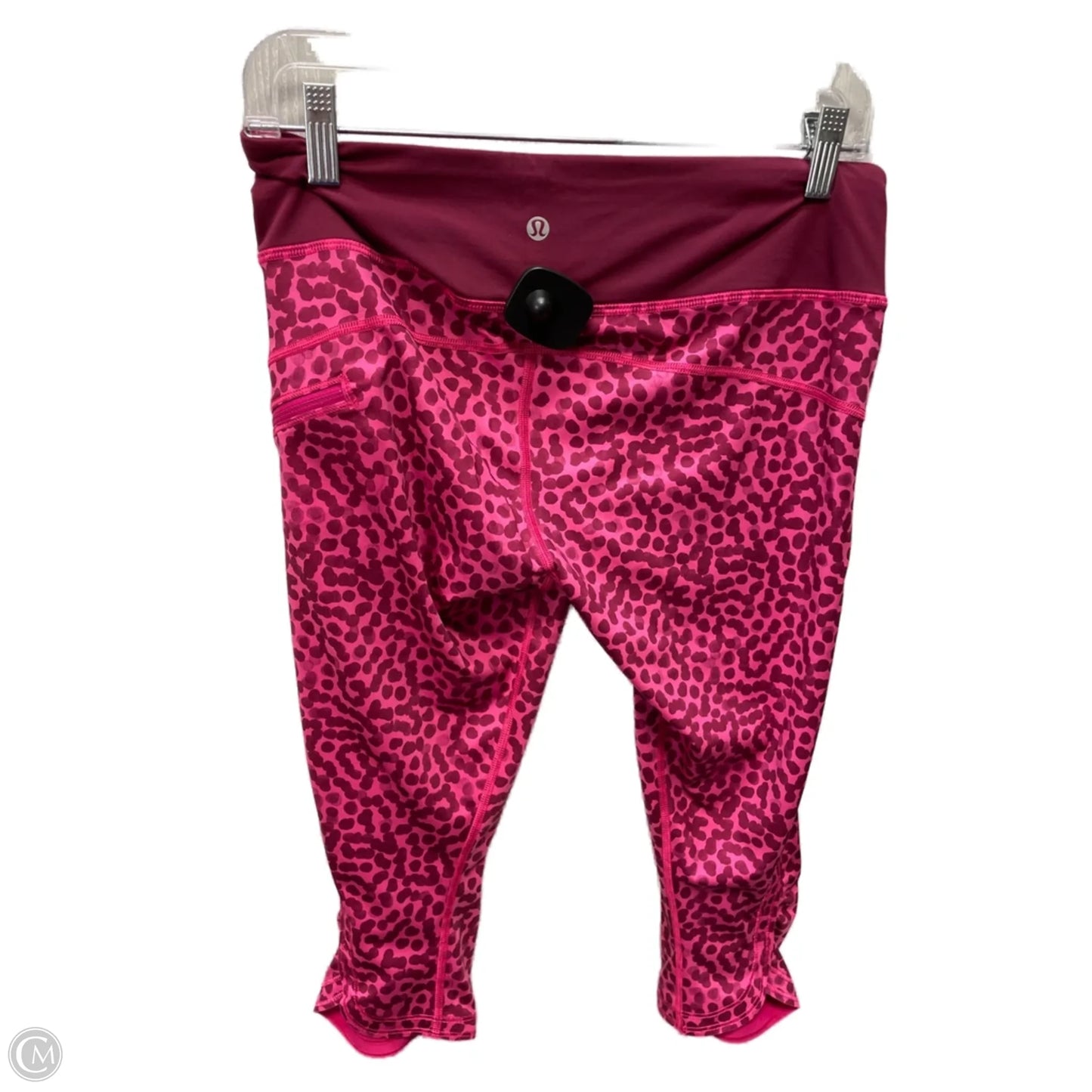 Athletic Leggings Capris By Lululemon In Pink & Purple, Size: 8