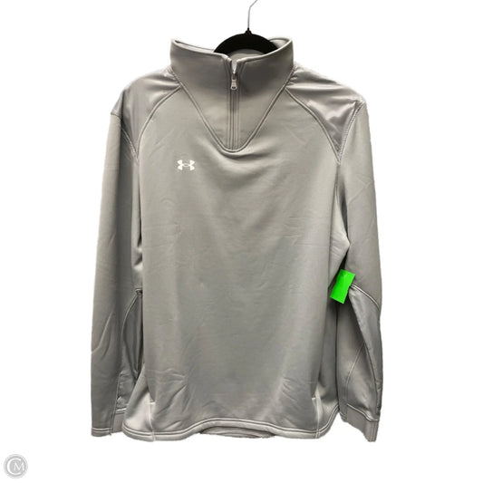 Athletic Jacket By Under Armour In Grey, Size: Xl